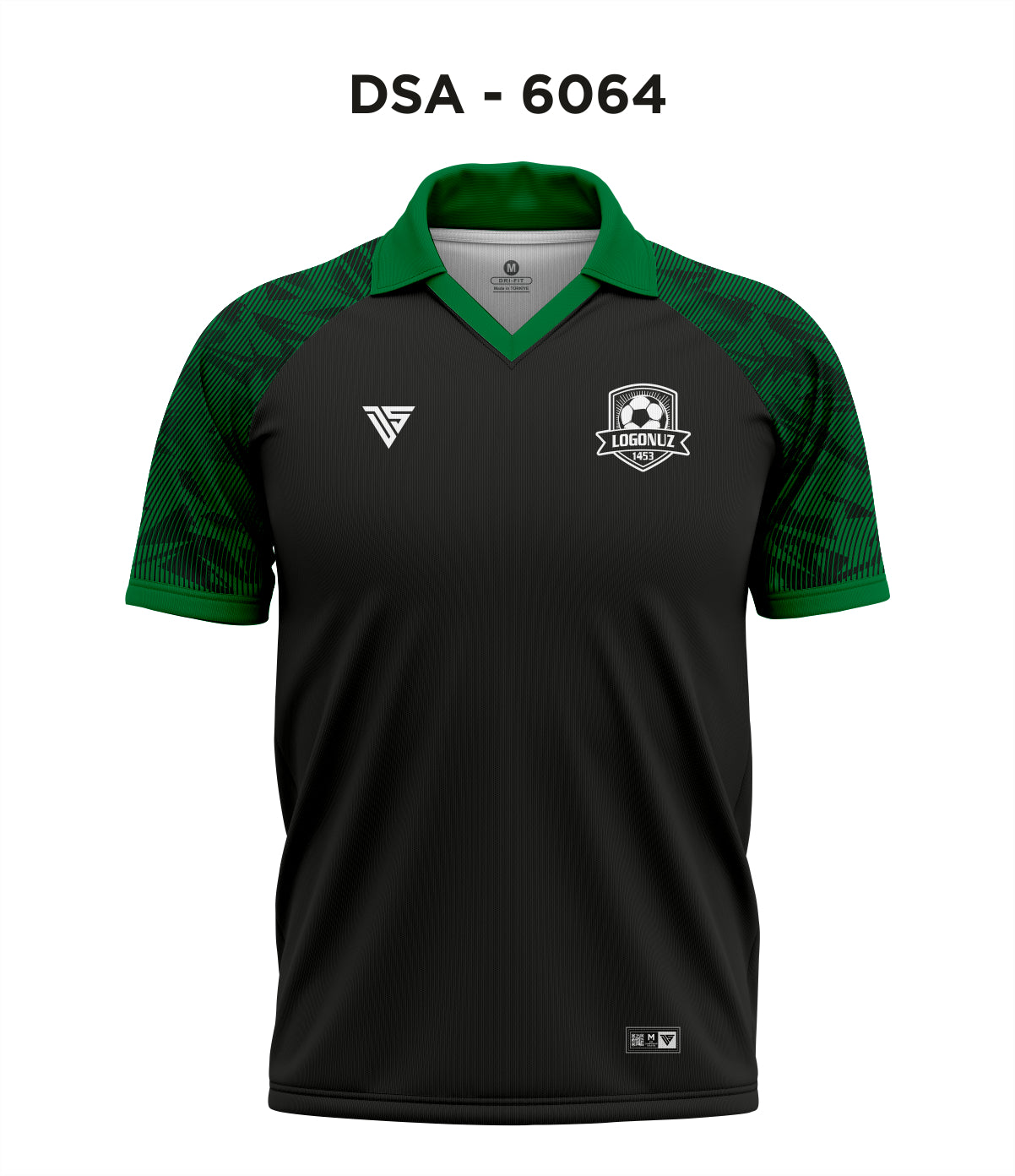 DSA 6064 Siyah-Yeşil Antrenman Üst