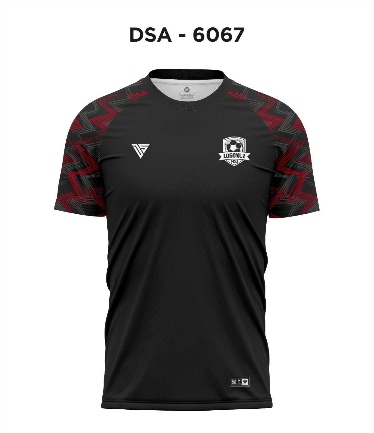 DSA 6067 Siyah-Bordo Antrenman Üst