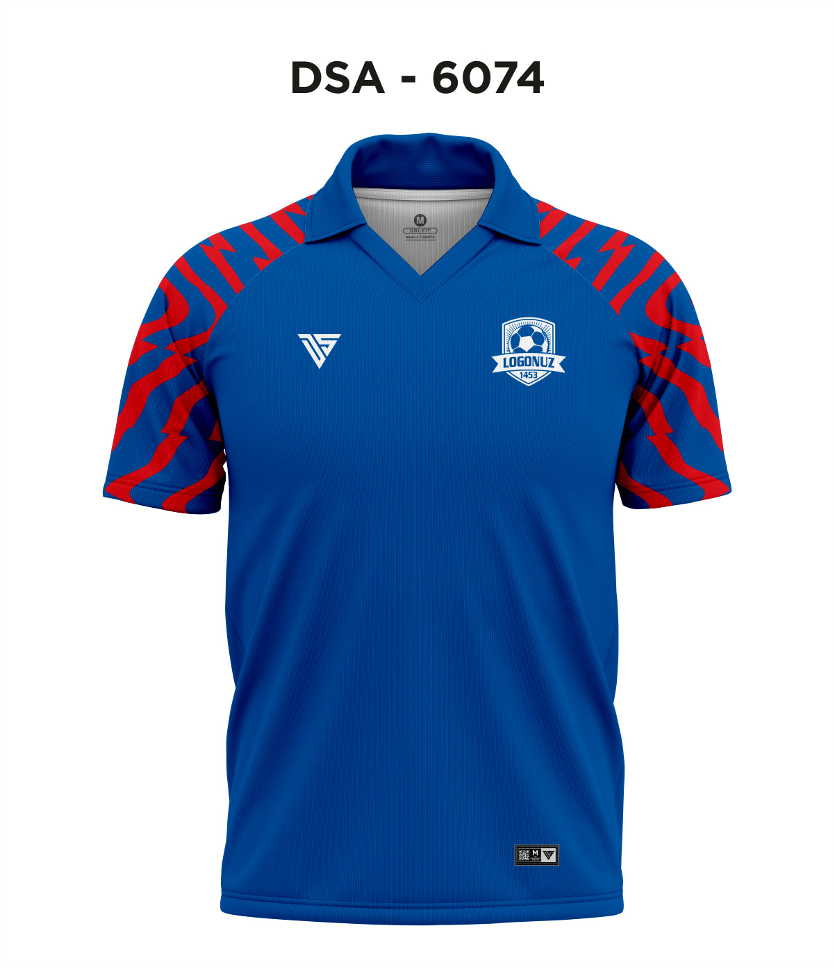 DSA 6074 Mavi-Kırmızı Antrenman Üst