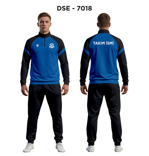 DSE 7018 Mavi-Siyah Eşofman Takımı