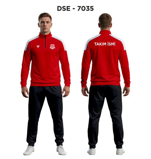DSE 7035 Kırmızı-Beyaz Eşofman Takımı