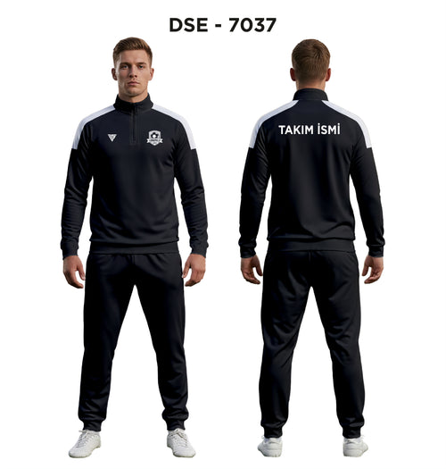 DSE 7037 Siyah-Beyaz Eşofman Takımı