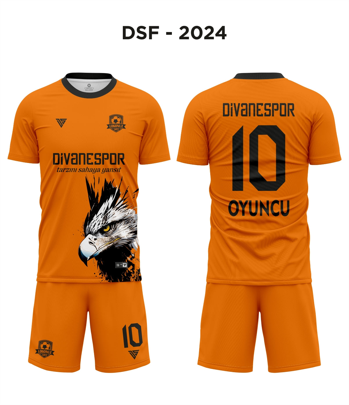 DSF 2024 Turuncu-Siyah Futbol Forma