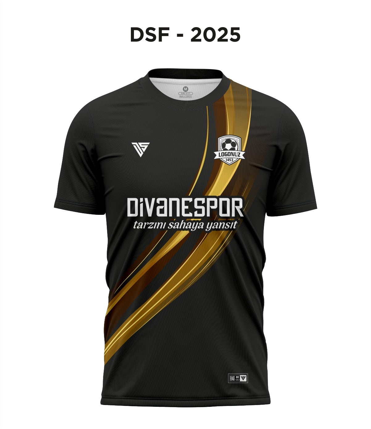 DSF 2025 Siyah-Gold Futbol Forma