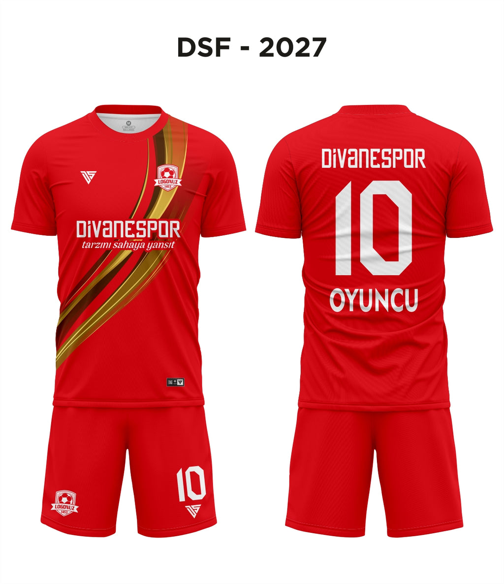 DSF 2027 Kırmızı-Gold Futbol Forma