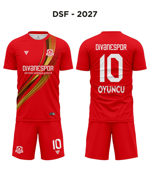 DSF 2027 Kırmızı-Gold Futbol Forma