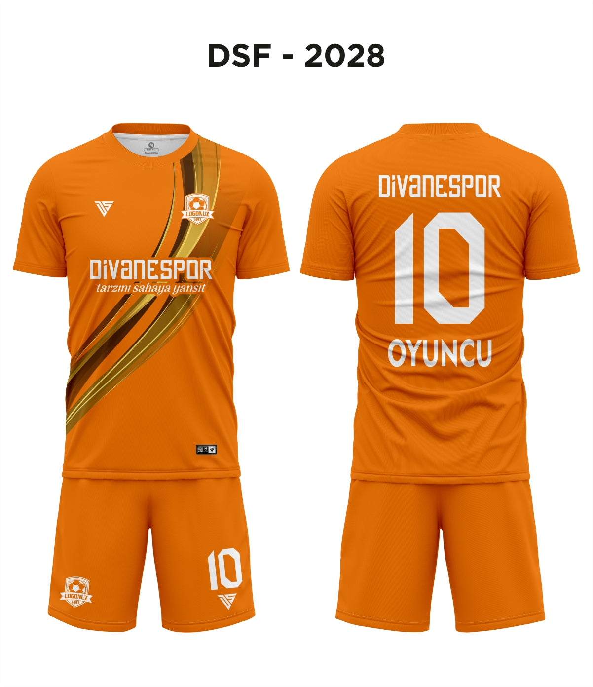 DSF 2028 Turuncu-Gold Futbol Forma