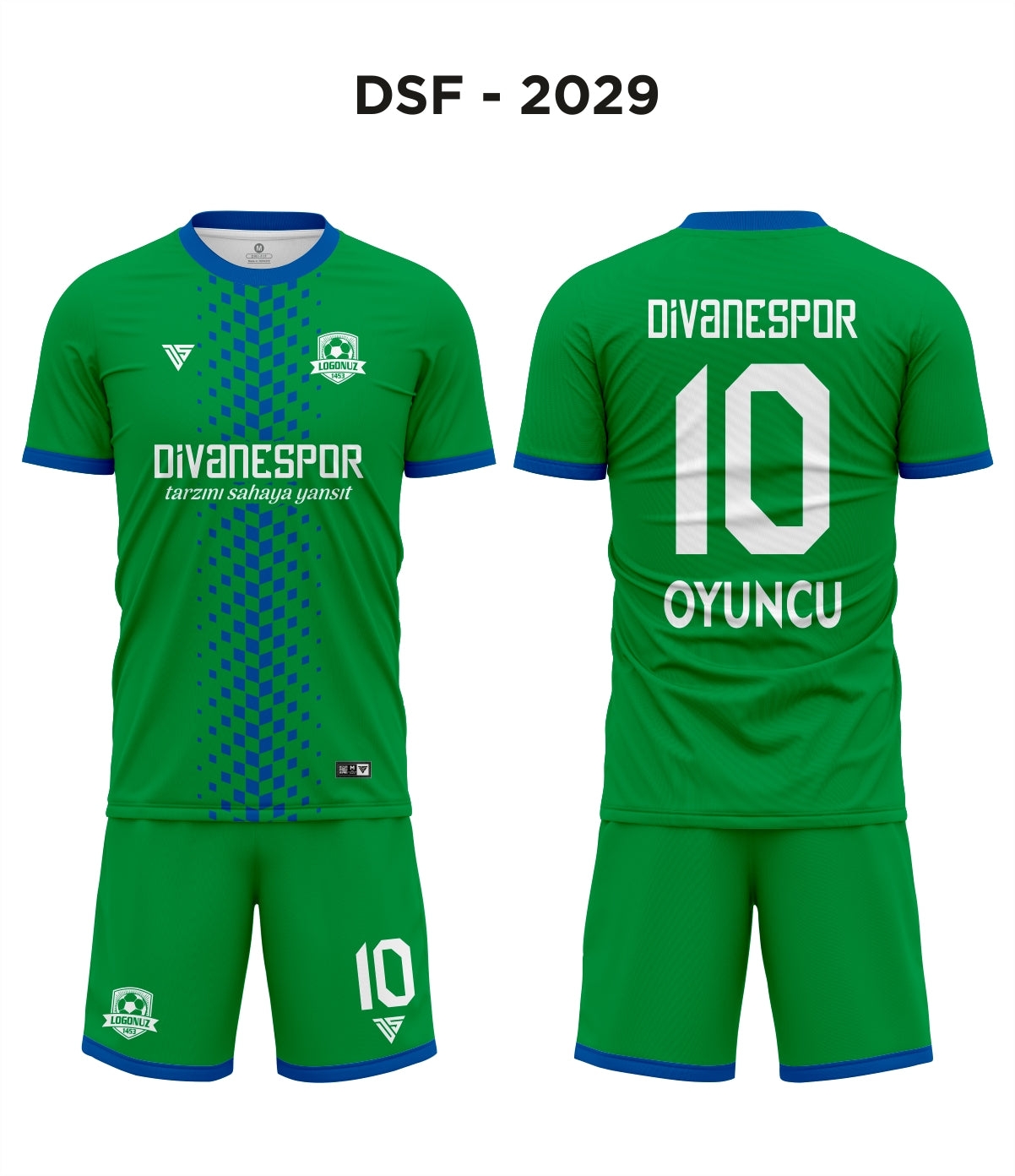 DSF 2029 Yeşil-Mavi Futbol Forma