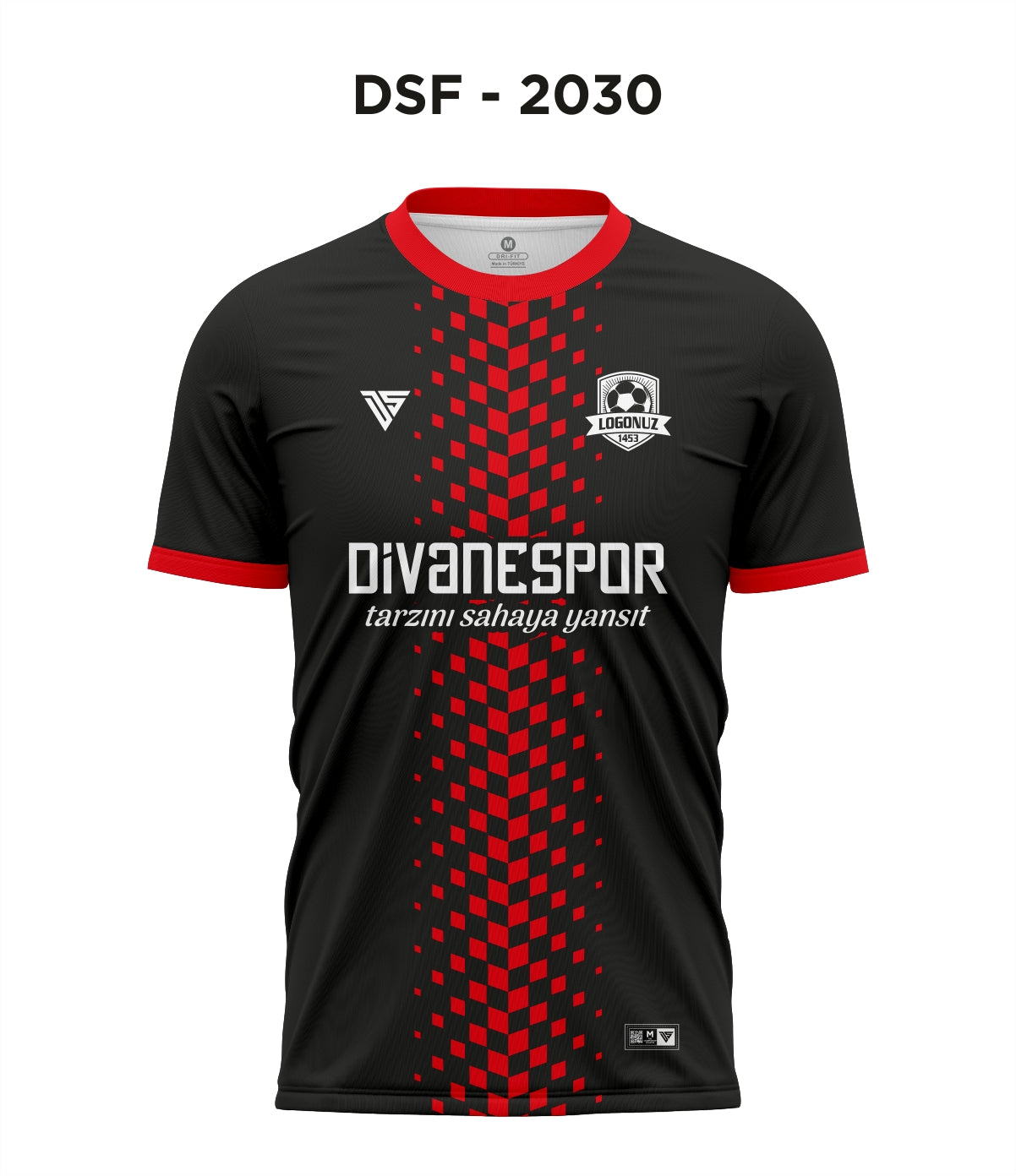 DSF 2030 Siyah-Kırmızı Futbol Forma