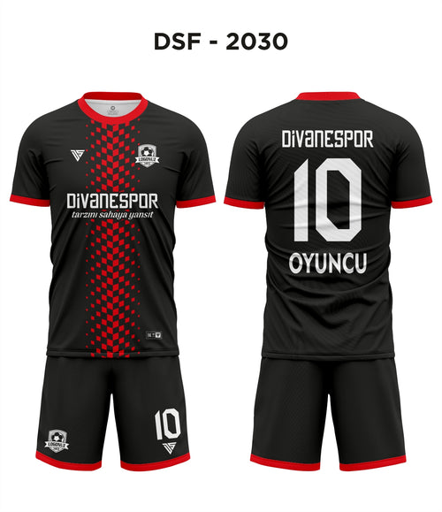 DSF 2030 Siyah-Kırmızı Futbol Forma
