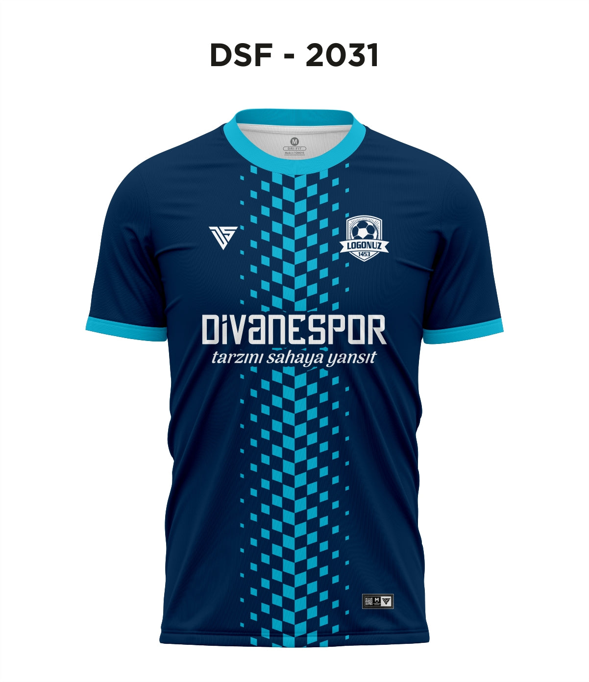 DSF 2031 Lacivert-Turkuaz Futbol Forma