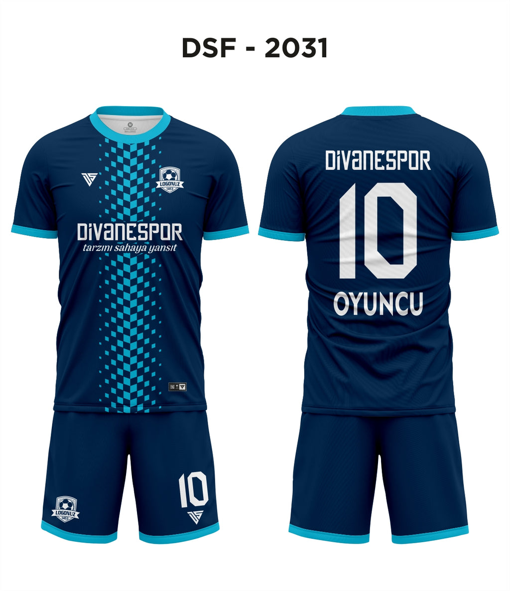 DSF 2031 Lacivert-Turkuaz Futbol Forma