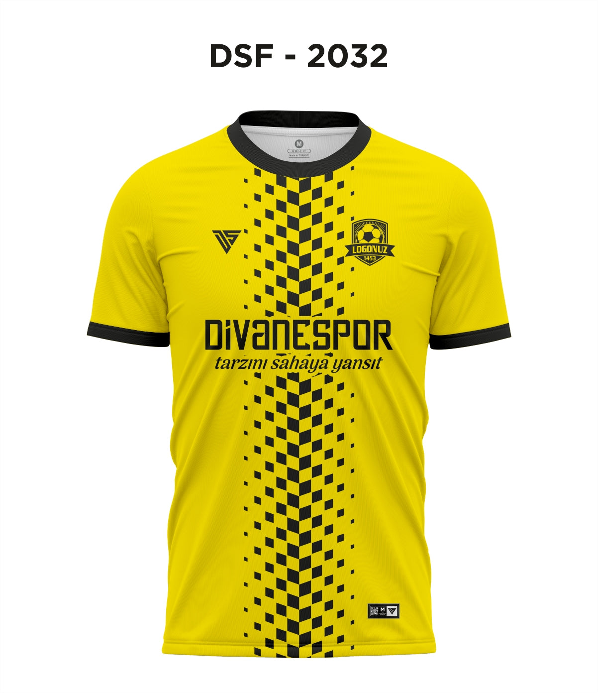 DSF 2032 Sarı-Siyah Futbol Forma