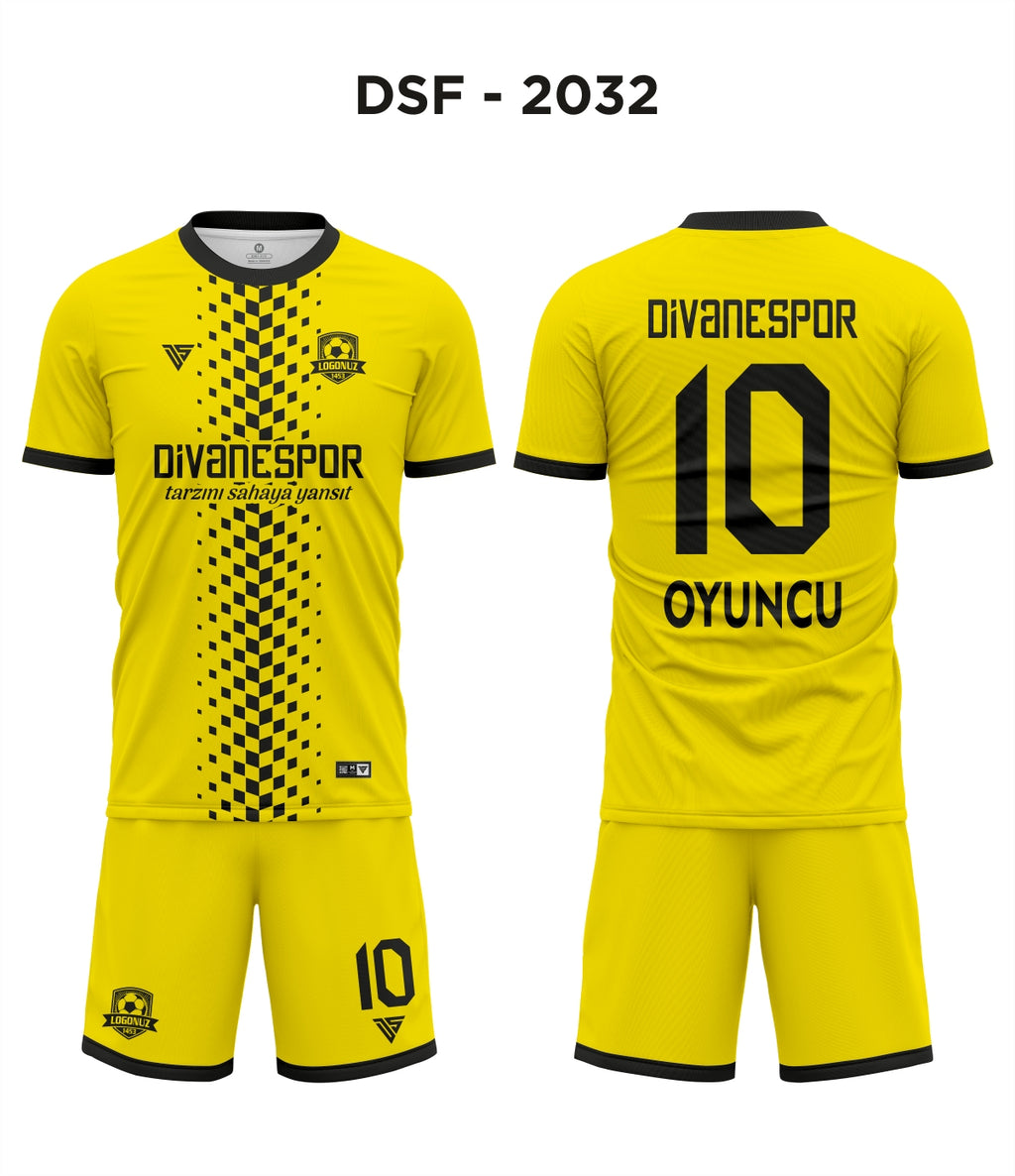 DSF 2032 Sarı-Siyah Futbol Forma