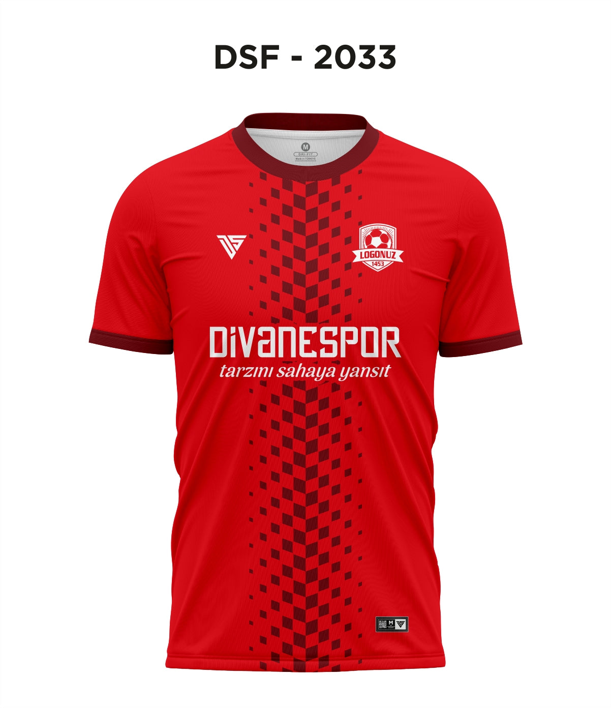 DSF 2033 Kırmızı-Bordo Futbol Forma