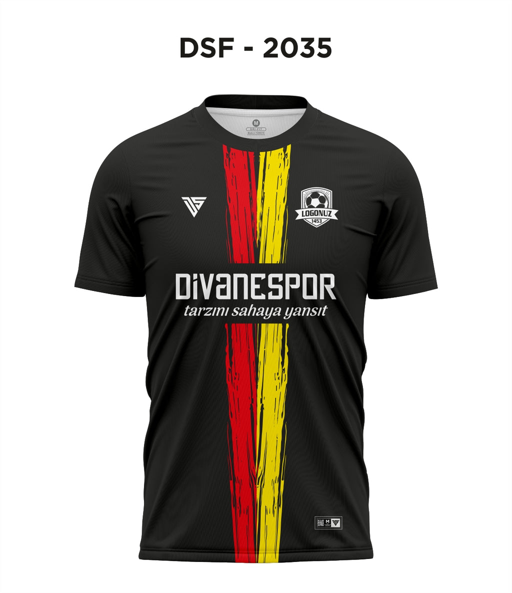 DSF 2035 Siyah-Sarı-Kırmızı Futbol Forma