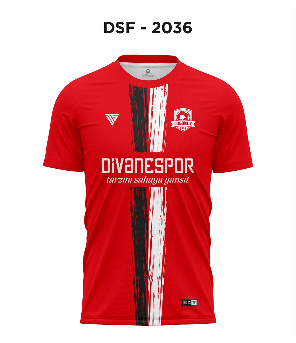 DSF 2036 Kırmızı-Beyaz-Siyah Futbol Forma