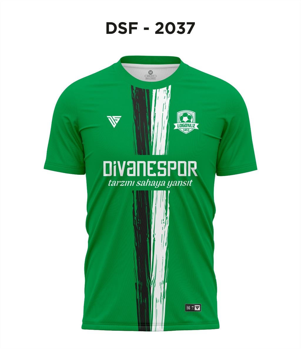 DSF 2037 Yeşil-Beyaz-Siyah Futbol Forma
