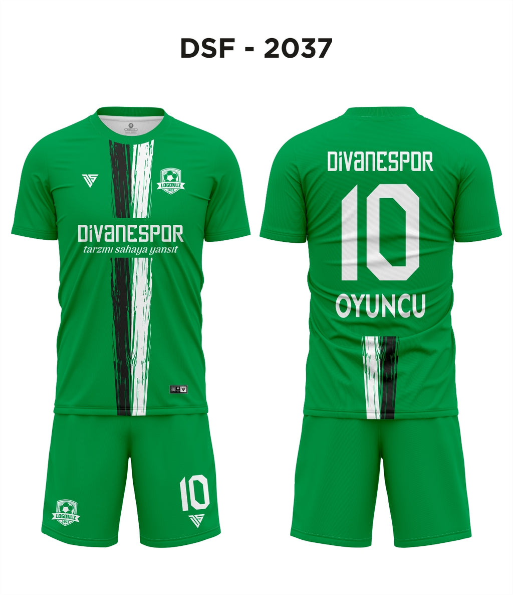 DSF 2037 Yeşil-Beyaz-Siyah Futbol Forma