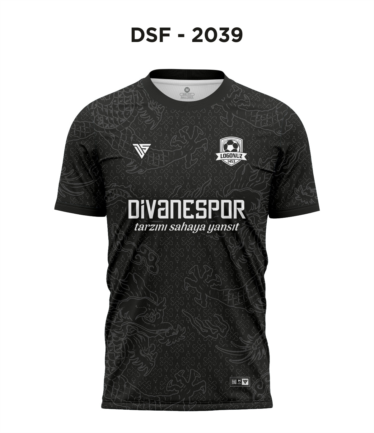 DSF 2039 Siyah-Antrasit Futbol Forma