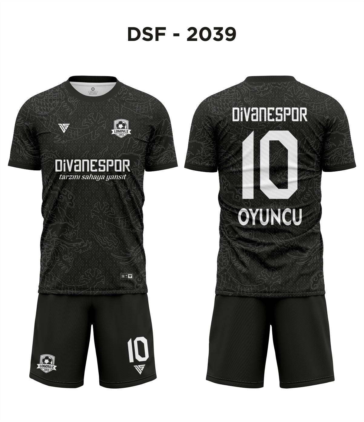 DSF 2039 Siyah-Antrasit Futbol Forma
