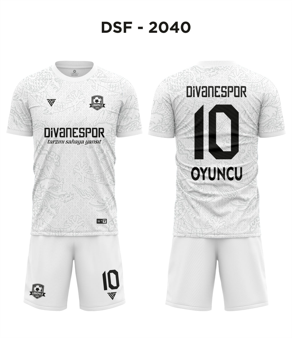 DSF 2040 Beyaz-Gri Futbol Forma