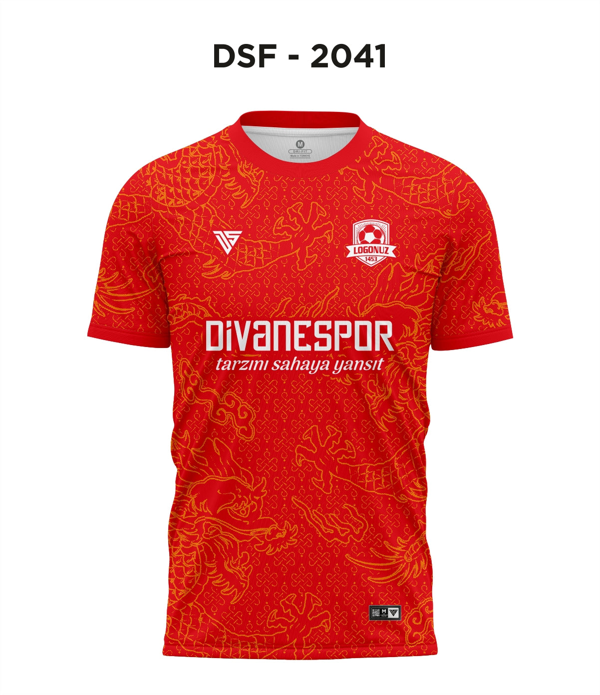DSF 2041 Kırmızı-Turuncu Futbol Forma