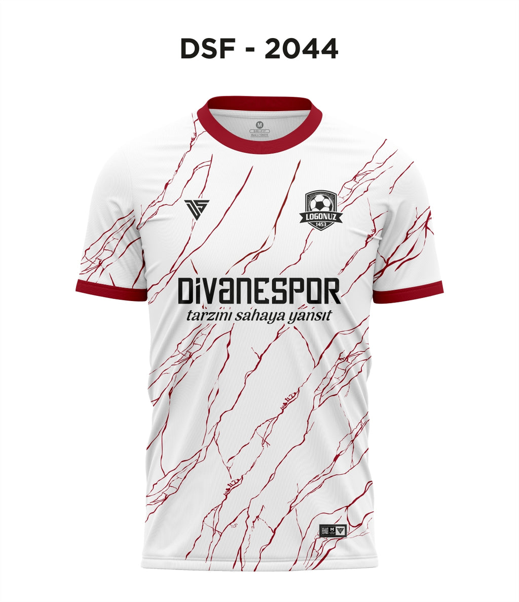 DSF 2044 Beyaz-Bordo Futbol Forma