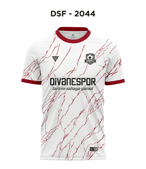 DSF 2044 Beyaz-Bordo Futbol Forma