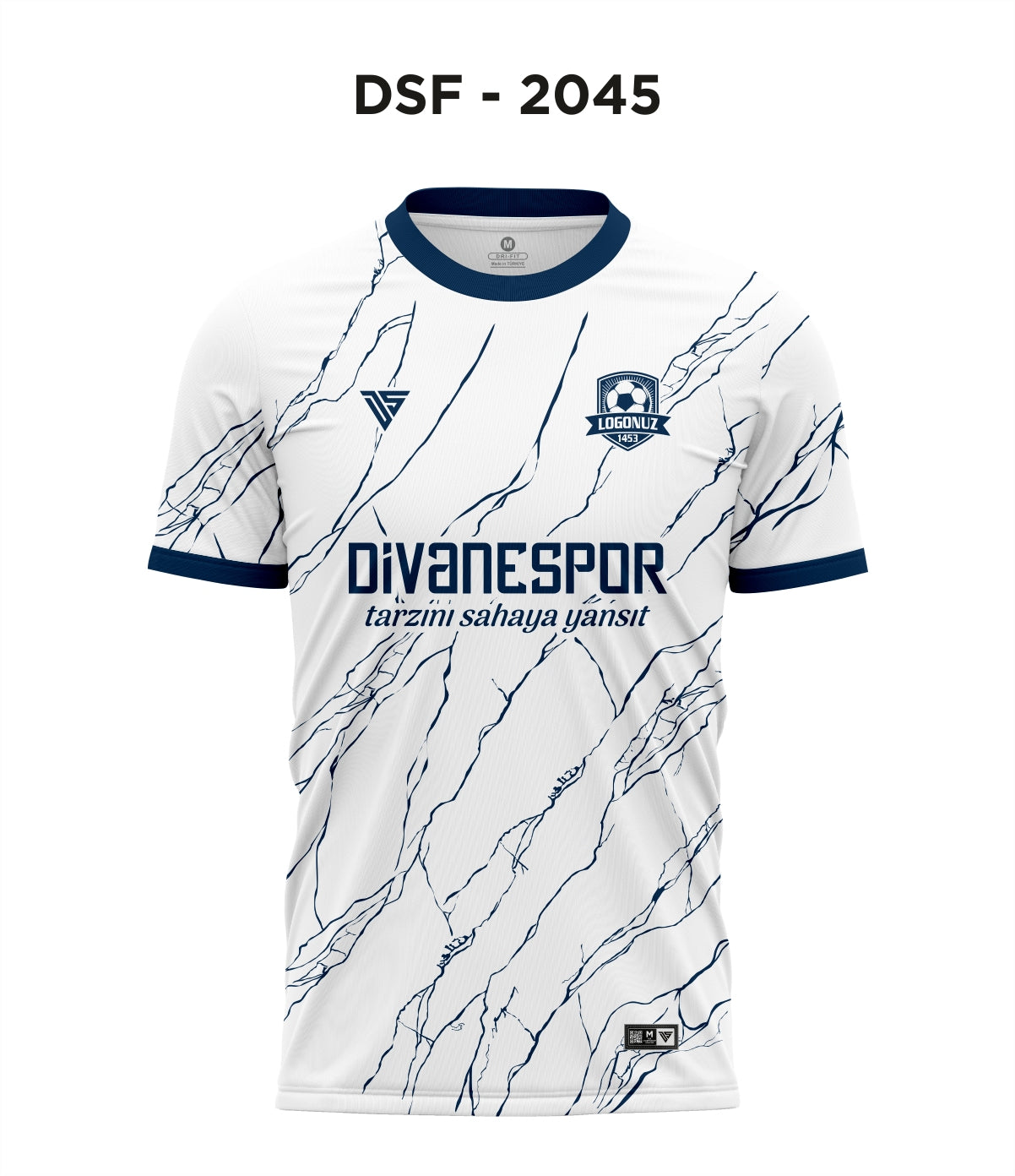 DSF 2045 Beyaz-Lacivert Futbol Forma