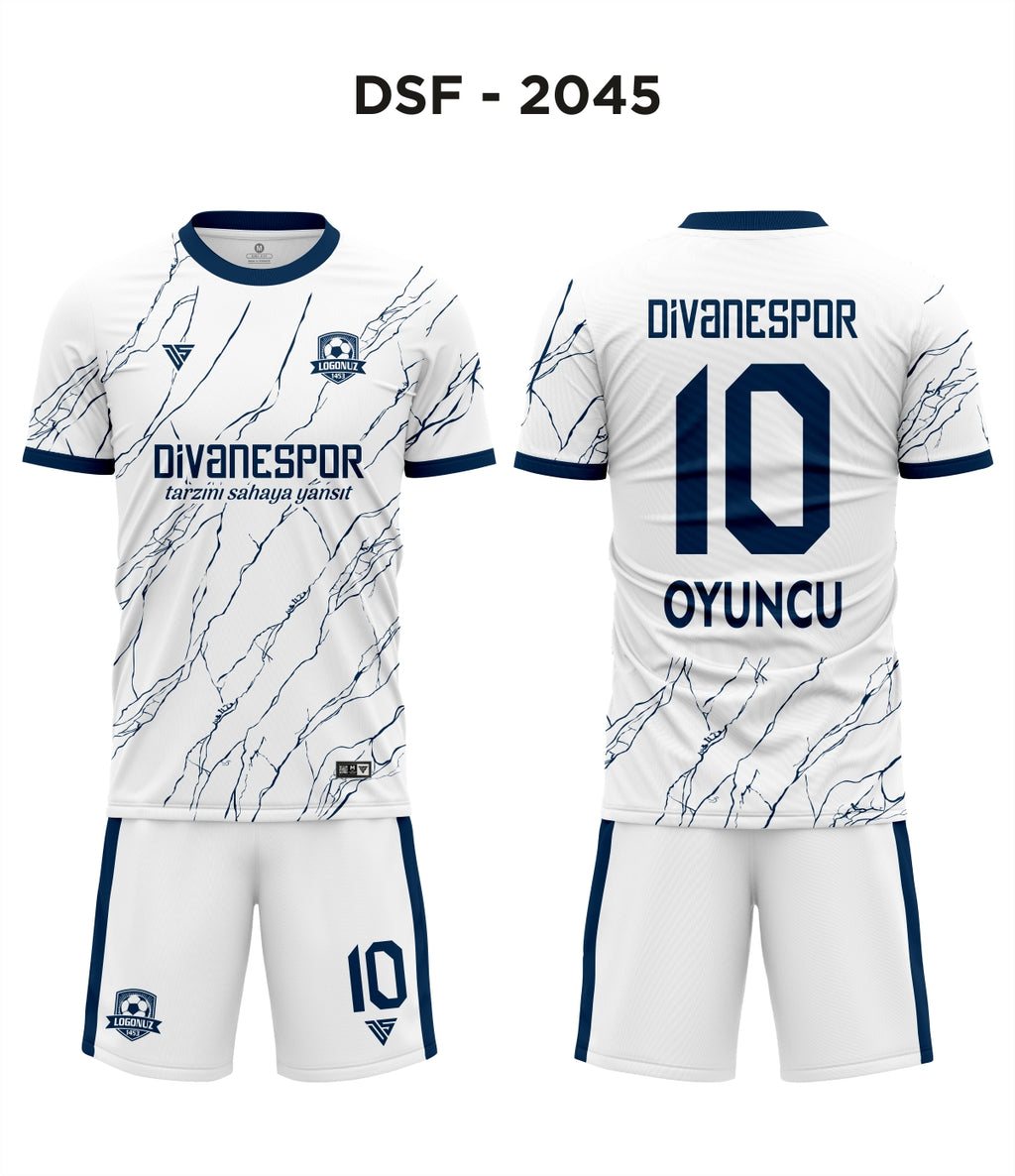 DSF 2045 Beyaz-Lacivert Futbol Forma