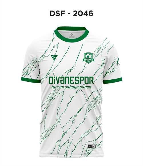 DSF 2046 Beyaz-Yeşil Futbol Forma