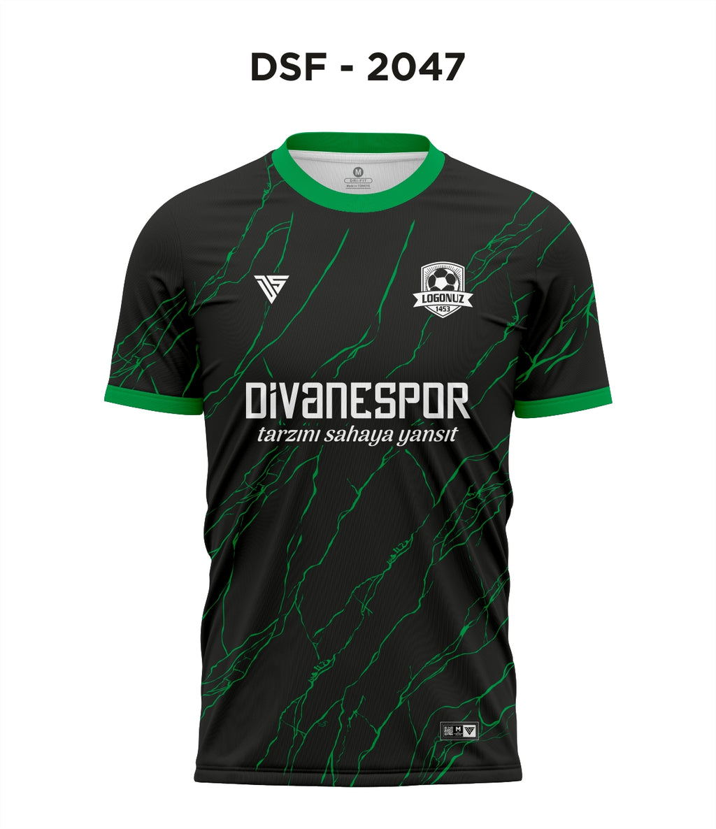 DSF 2047 Siyah-Yeşil Futbol Forma