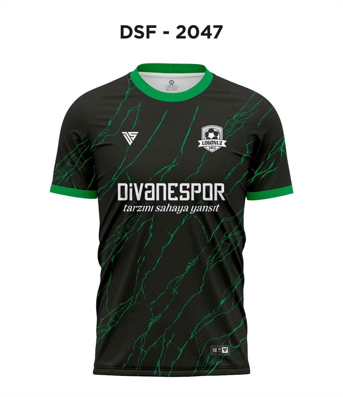 DSF 2047 Siyah-Yeşil Futbol Forma