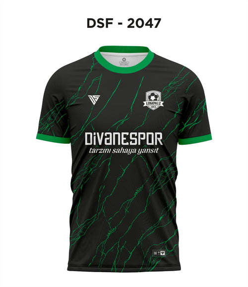DSF 2047 Siyah-Yeşil Futbol Forma