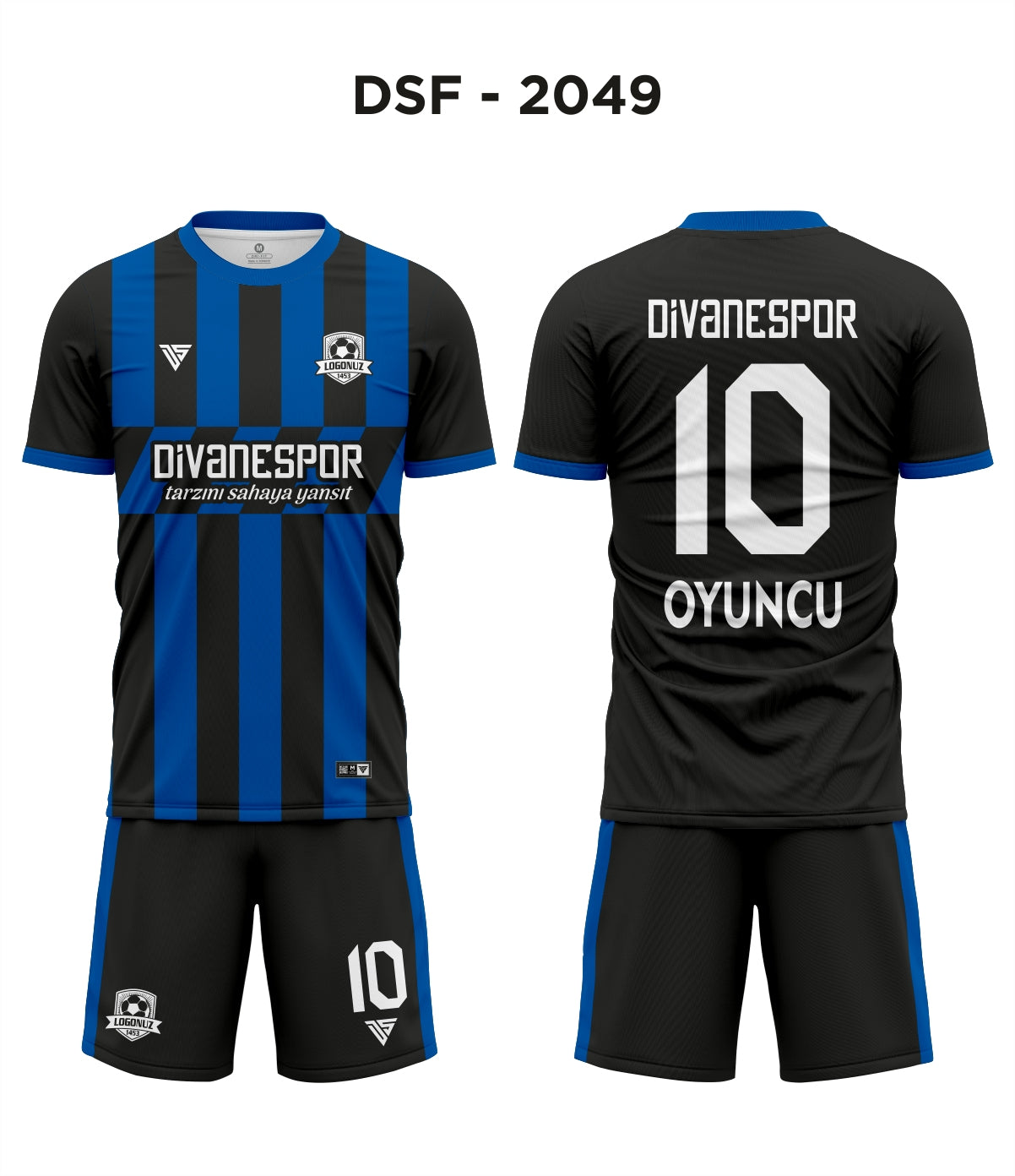 DSF 2049 Siyah-Mavi Futbol Forma
