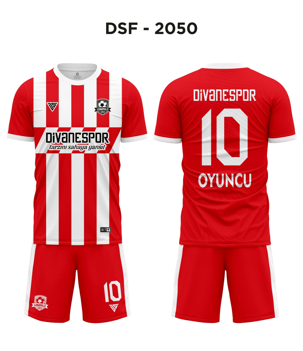 DSF 2050 Kırmızı-Beyaz Futbol Forma