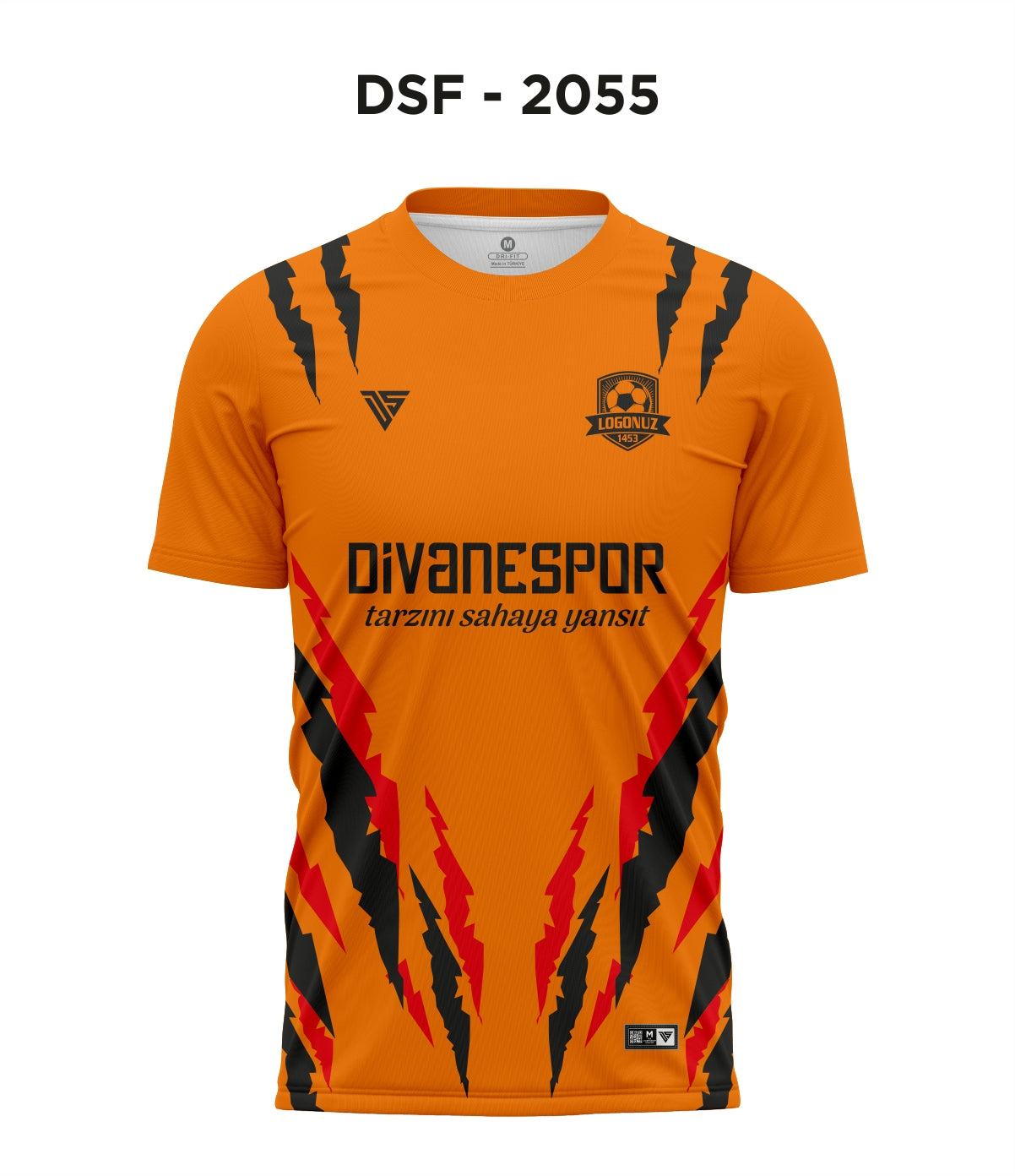 DSF 2055 Turuncu-Siyah-Kırmızı Futbol Forma
