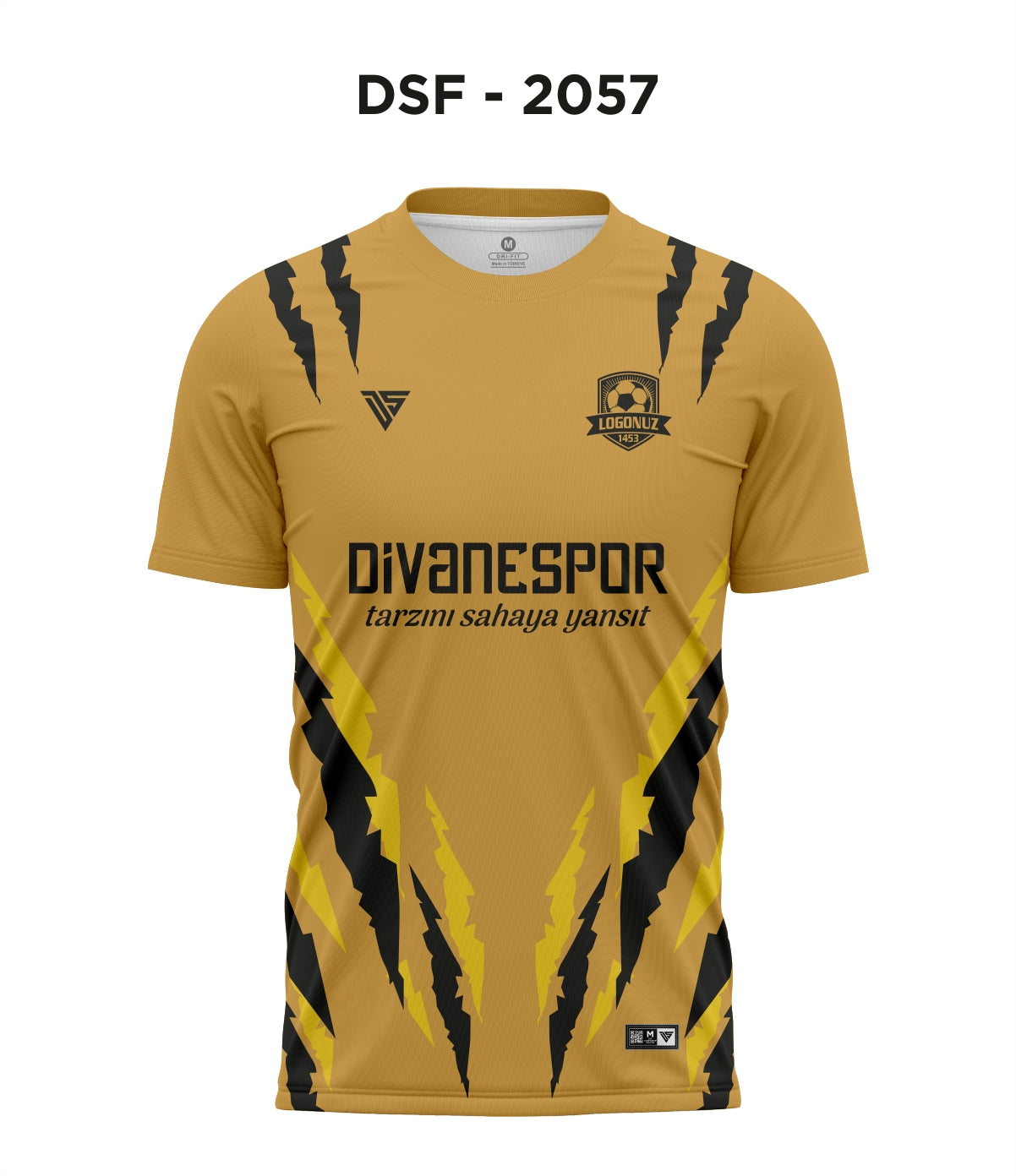 DSF 2057 Gold-Siyah Futbol Forma