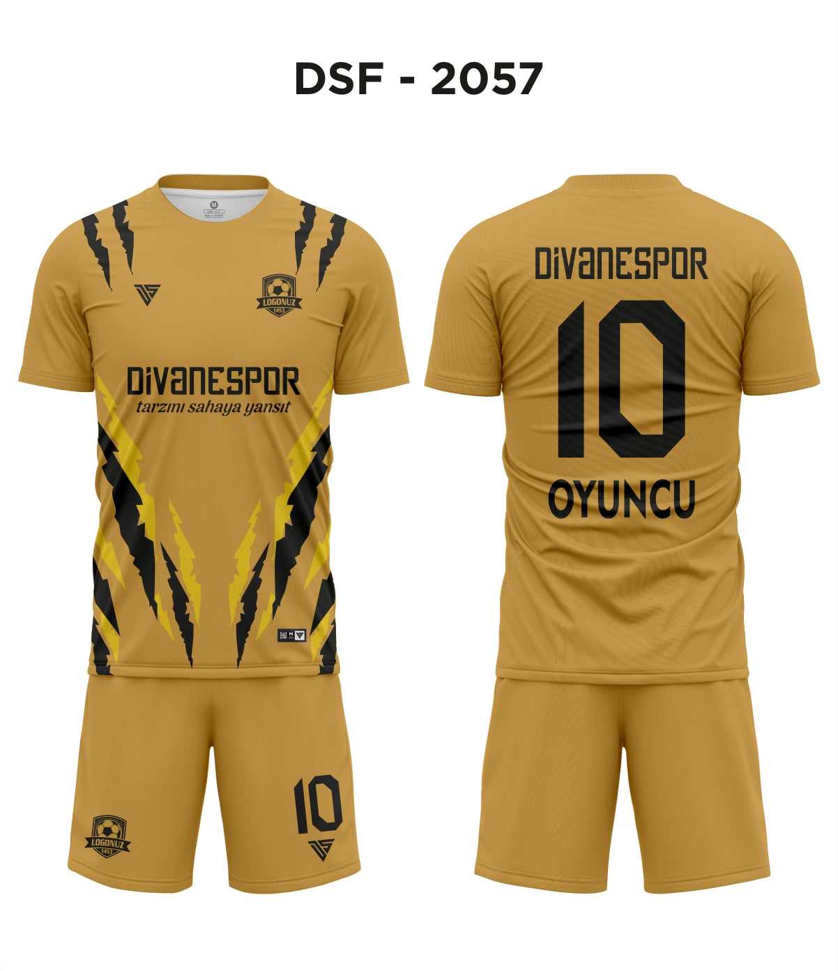 DSF 2057 Gold-Siyah Futbol Forma