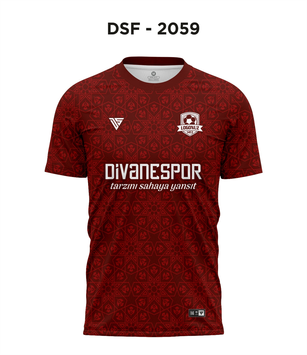DSF 2059 Bordo-Kırmızı Futbol Forma