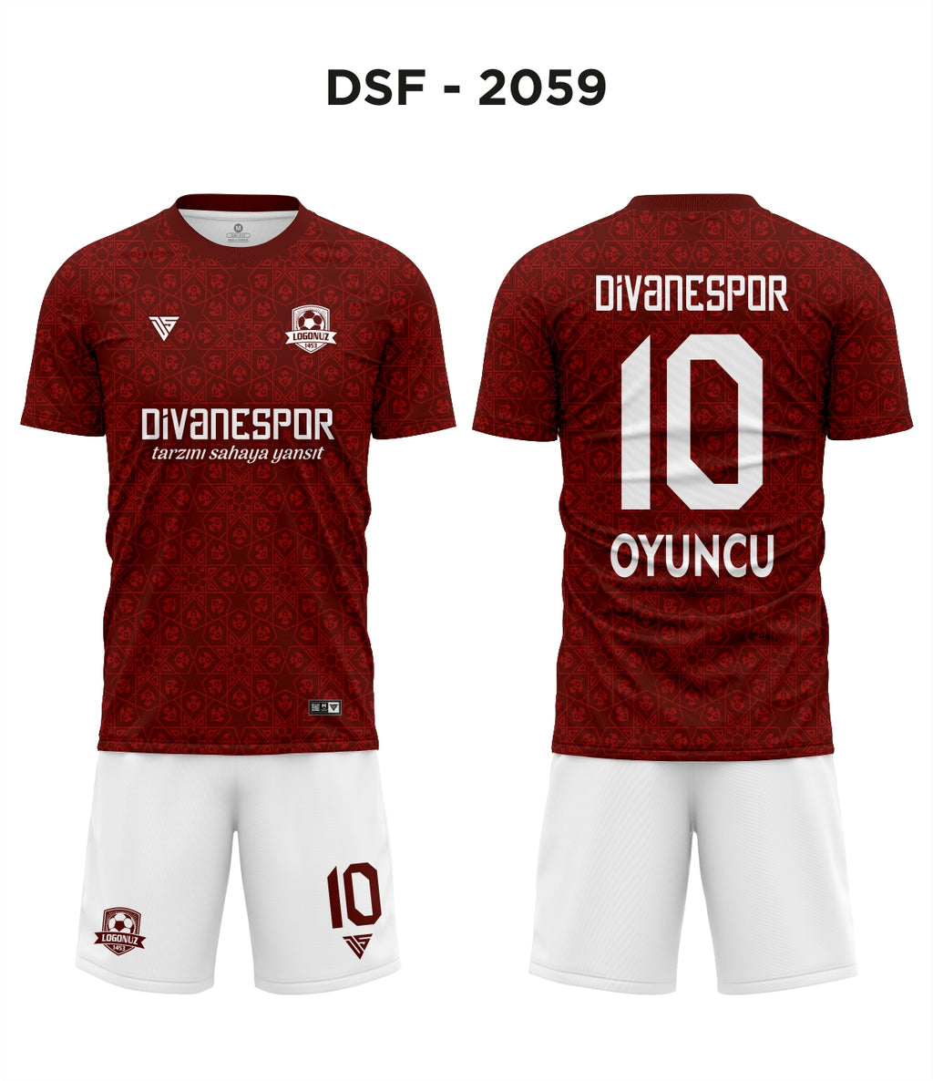 DSF 2059 Bordo-Kırmızı Futbol Forma