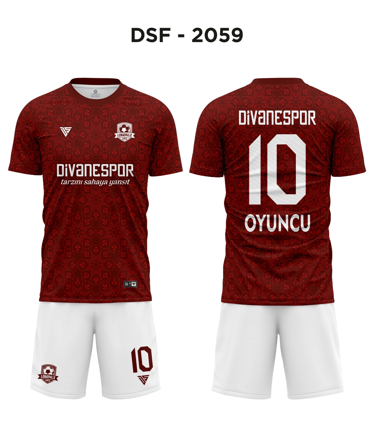 DSF 2059 Bordo-Kırmızı Futbol Forma