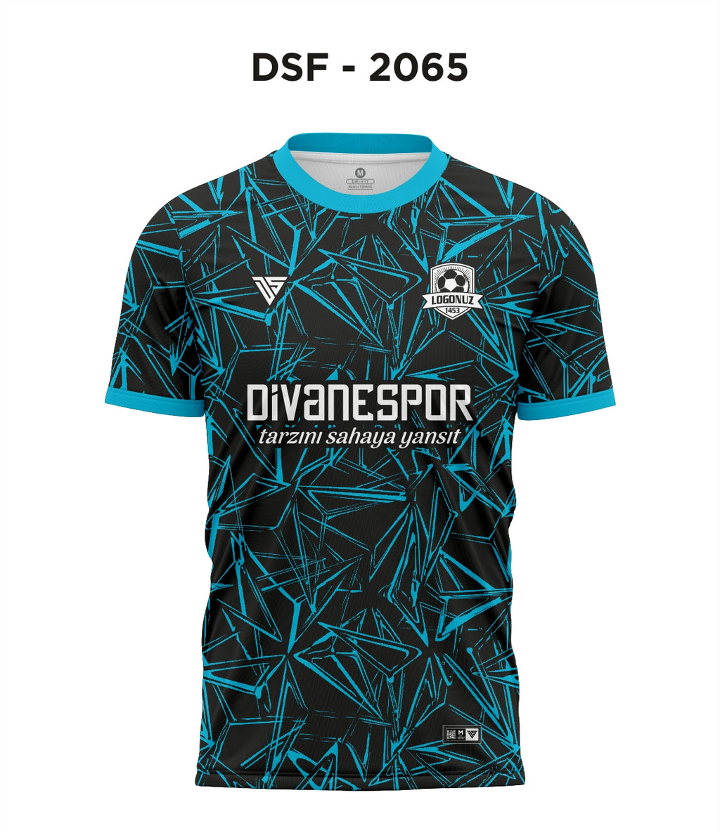 DSF 2065 Turkuaz-Siyah Futbol Forma