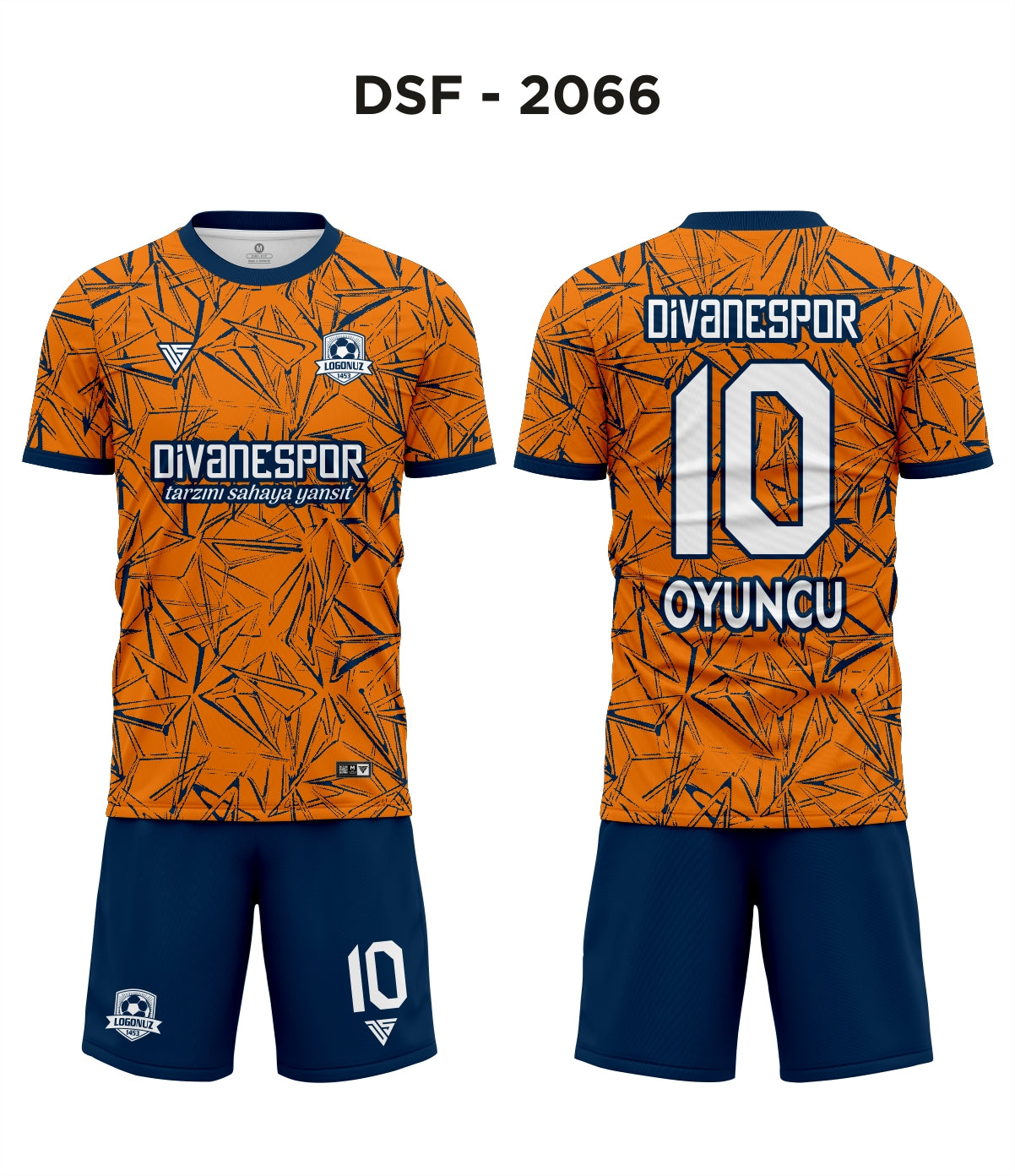 DSF 2066 Turuncu-Lacivert Futbol Forma