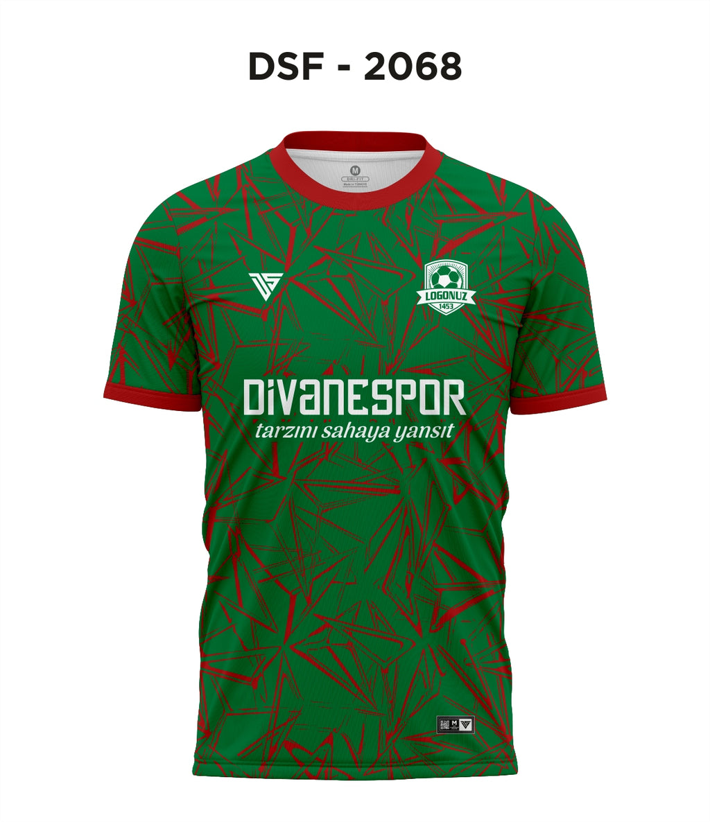 DSF 2068 Yeşil-Kırmızı Futbol Forma