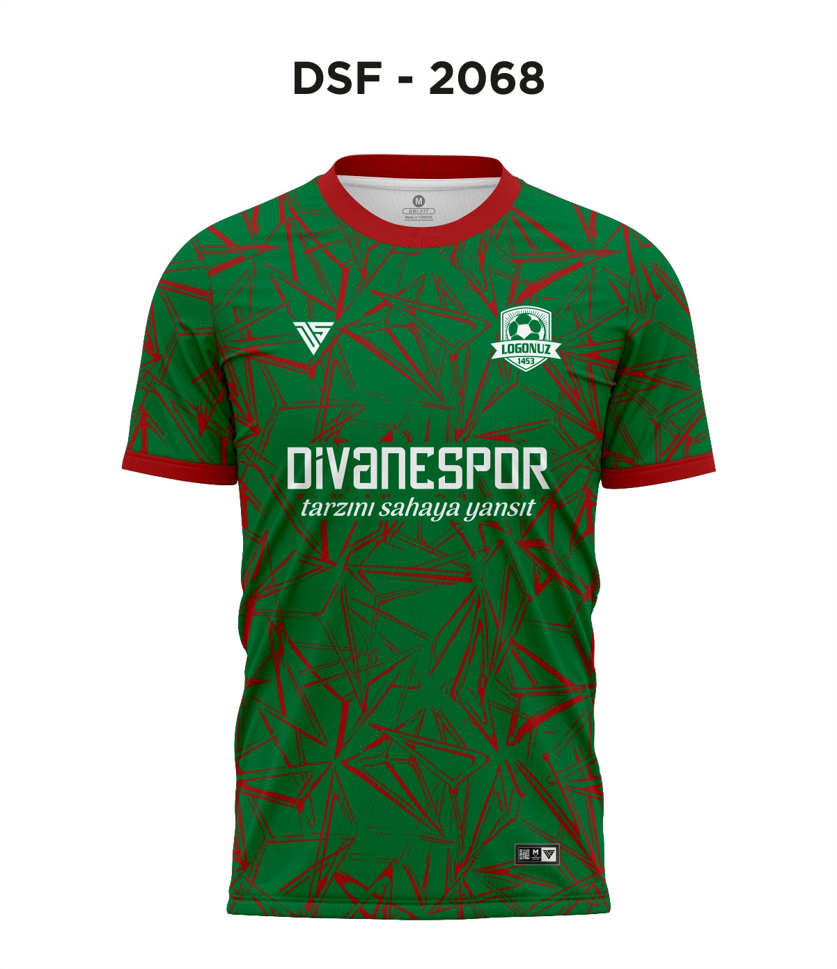 DSF 2068 Yeşil-Kırmızı Futbol Forma