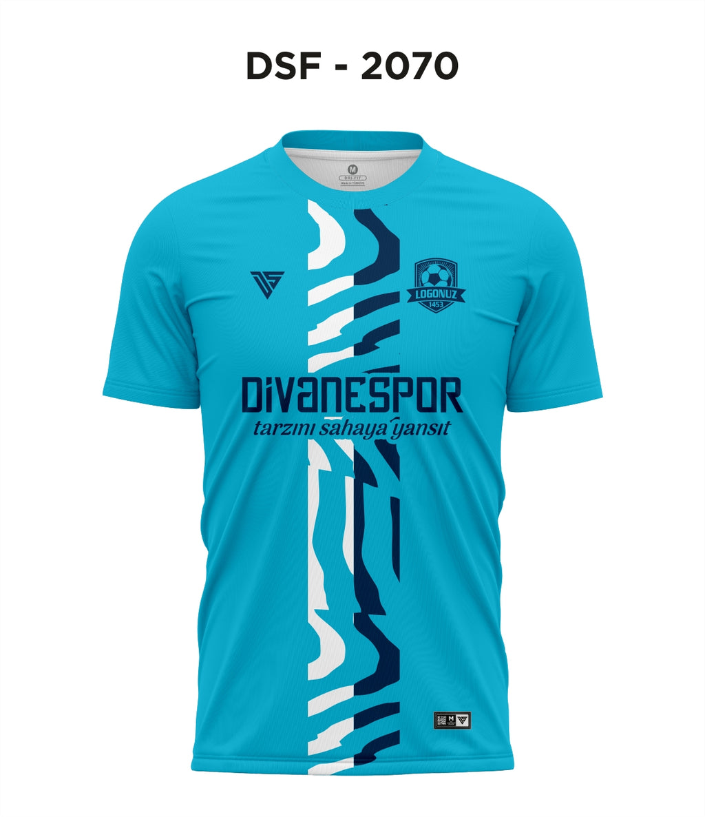 DSF 2070 Turkuaz-Beyaz-Lacivert Futbol Forma