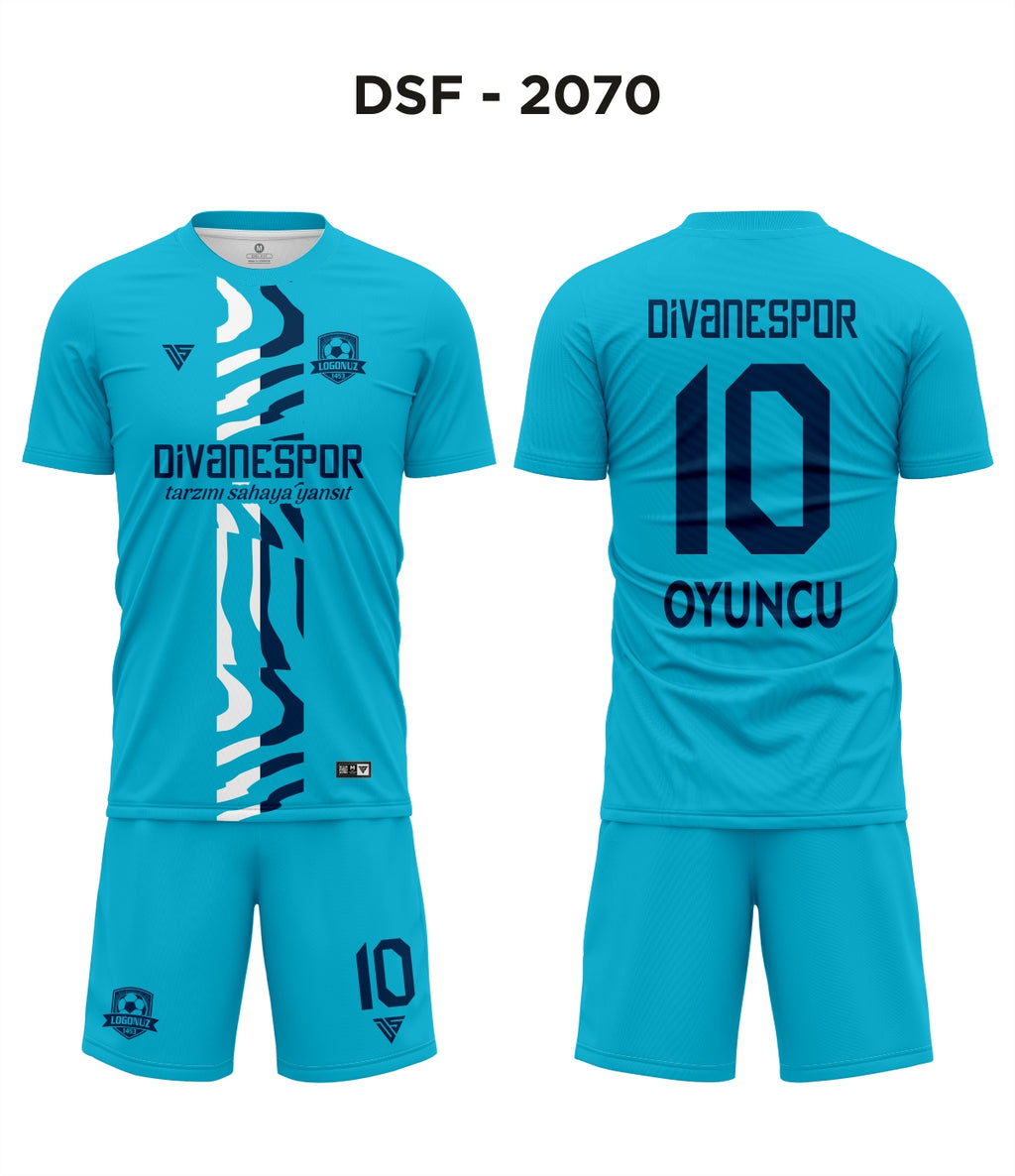 DSF 2070 Turkuaz-Beyaz-Lacivert Futbol Forma