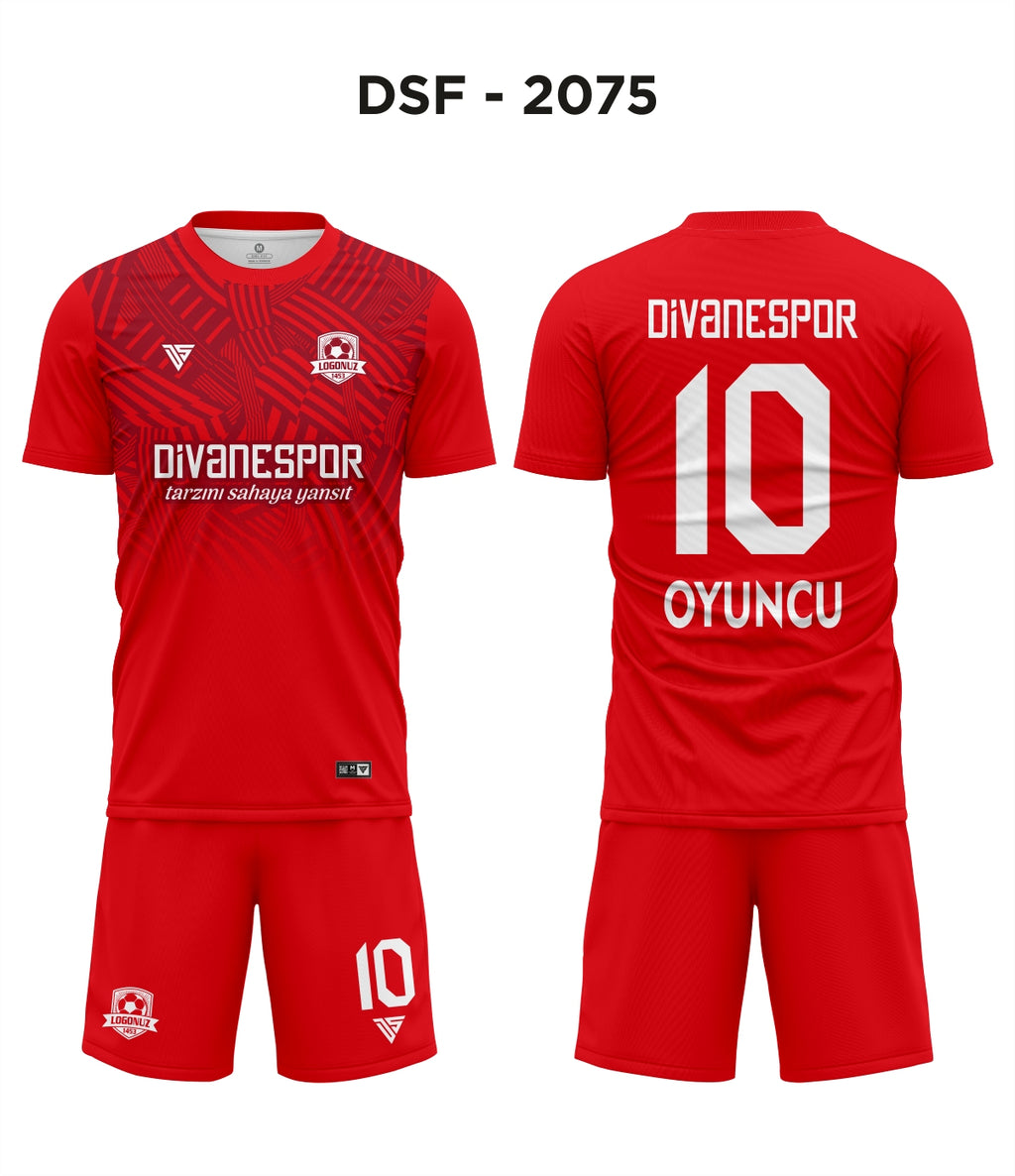 DSF 2075 Kırmızı-Bordo Futbol Forma
